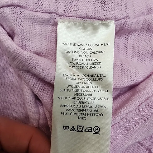 We The Free Size M 100% Cotton Lavender Turtleneck Sweater Longsleeve - Picture 6 of 7